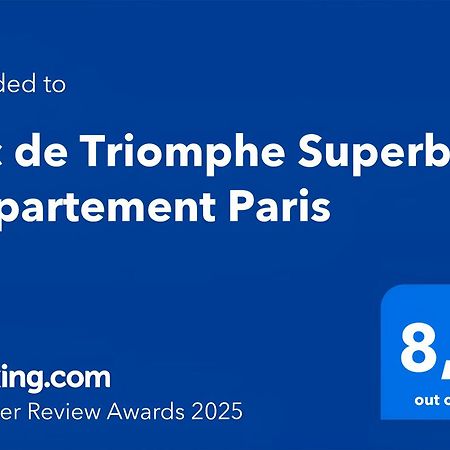Arc De Triomphe Superbe Appartement Paris Free Netflix Bagian luar foto